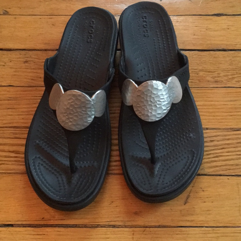 Crocs Sanra Embellished Wedge Sandle